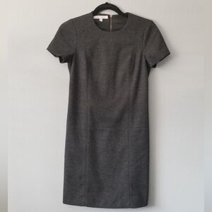 Judith & Charles Short Sleeve Exposed Zipper Wool Blend Dress Women's Size 4